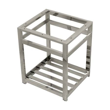 Fauceture VSP2522A6 Kingston Commercial 25" X 22" Steel Console Sink Base, Nickel VSP2522A6